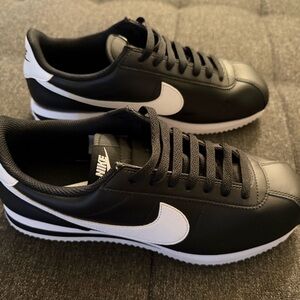 Nike Classic Black and White Cortez Shoes